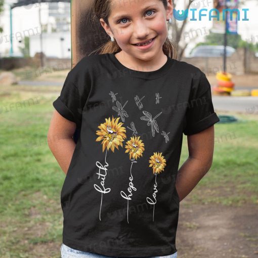 Vikings Shirt Daisy Dragonfly Faith Hope Love Minnesota Vikings Gift