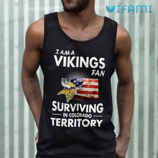 Vikings Shirt Fan Surviving In Colorado Territory Minnesota Vikings Gift
