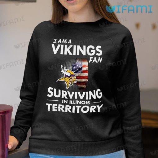 Vikings Shirt Fan Surviving In Illinois Territory Minnesota Vikings Gift