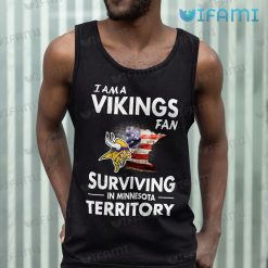 Vikings Shirt Fan Surviving In Minnesota Territory Minnesota Vikings Tank Top