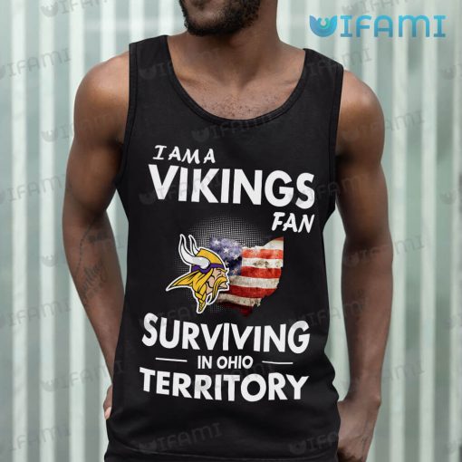 Vikings Shirt Fan Surviving In Ohio Terrirory Minnesota Vikings Gift