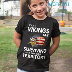 Vikings Shirt Fan Surviving In Pennsylvania Terrirory Minnesota Vikings Kid Shirt