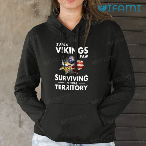 Vikings Shirt Fan Surviving In Texas Terrirory Minnesota Vikings Gift