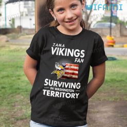 Vikings Shirt Fan Surviving In Washington Terrirory Minnesota Vikings Kid Shirt
