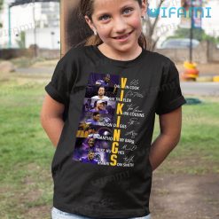 Vikings Shirt Football Player Signature Minnesota Vikings Kid Shirt