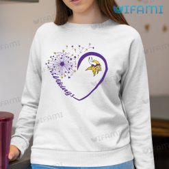Vikings Shirt Heart Dandelion Logo Pattern Minnesota Vikings Sweashirt