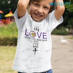 Vikings Shirt In Love With The Man Died For Me Minnesota Vikings Kid Shirt
