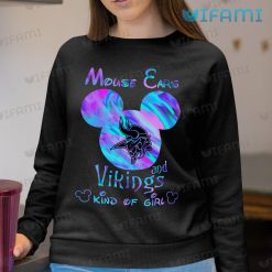 Vikings Shirt Mouse Ears Kind Of Girl Minnesota Vikings Sweashirt