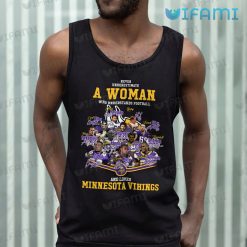Vikings Shirt Never Underestimate A Woman Love Minnesota Vikings Tank Top