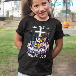 Vikings Shirt One Nation Under God Eagle Minnesota Vikings Kid Shirt