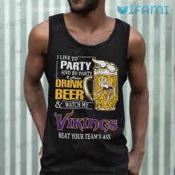 Vikings Shirt Party Drinking Beer Watch My Minnesota Vikings Tank Top