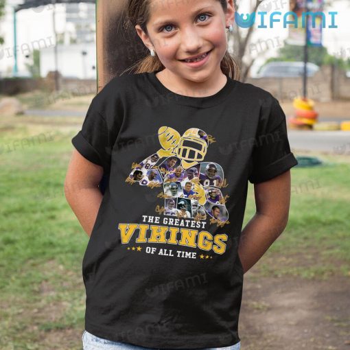 Vikings Shirt The Greatest Of All Time Player Signature Minnesota Vikings Gift