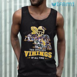 Vikings Shirt The Greatest Of All Time Player Signature Minnesota Vikings Tank Top