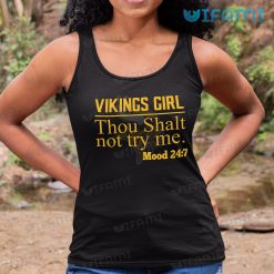 Vikings Shirt Thou Shalt Not Try Me Vikings Girl Minnesota Vikings Gift