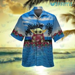 Arkansas Razorbacks Hawaiian Shirt Baby Yoda Beach Razorbacks Gift