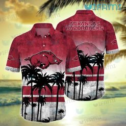 Arkansas Razorbacks Hawaiian Shirt Coconut Tree Razorbacks Gift