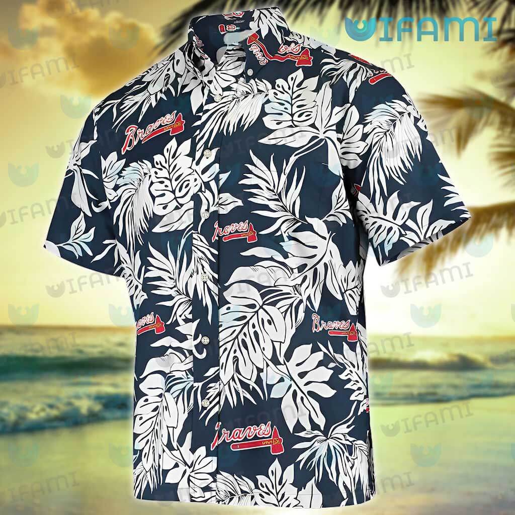 Braves Hawaiian Shirt Palm Tropical Best Hawaiian Shirts - Upfamilie Gifts  Store