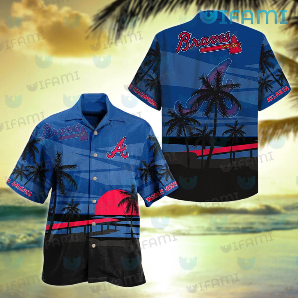 Atlanta Braves Hawaiian Shirt Sunset Coconut Tree Braves Gift -  Personalized Gifts: Family, Sports, Occasions, Trending