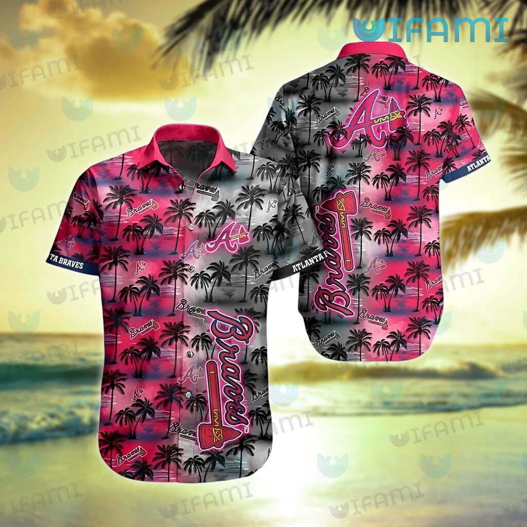 Atlanta Braves Hawaiian Shirt Sunset Dark Coconut Tree Braves Gift -  Personalized Gifts: Family, Sports, Occasions, Trending