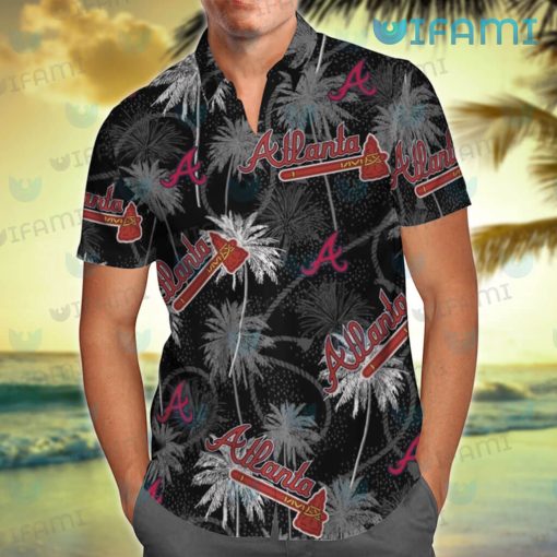 Atlanta Braves Hawaiian Shirt Tropical Tree Braves Gift