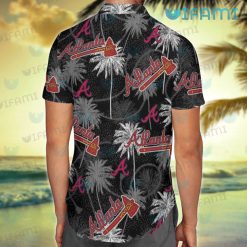 Atlanta Braves Hawaiian Shirt Tropical Tree Braves Present Back