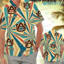 Auburn Hawaiian Shirt Circus Background Auburn Tigers Gift