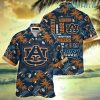 Auburn Hawaiian Shirt Coconut Football Pattern Auburn Gift