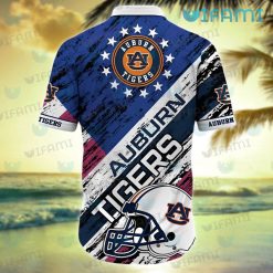 Auburn Hawaiian Shirt Football Helmet New Auburn Present Back