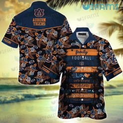 Auburn Hawaiian Shirt Football Love Peace Auburn Tigers Gift