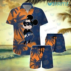 Auburn Hawaiian Shirt Mickey Coconut Tree Auburn Gift