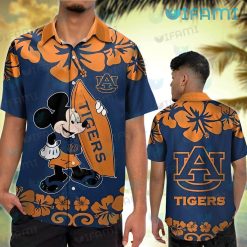 Auburn Hawaiian Shirt Mickey Surfboard Auburn Tigers Present