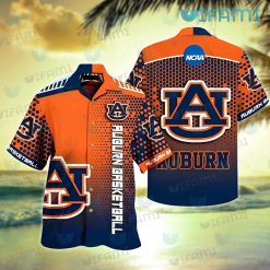 Auburn Hawaiian Shirt Net Pattern Logo Auburn Tigers Gift