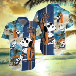 Auburn Hawaiian Shirt Snoopy Surfing Beach Auburn Tigers Gift