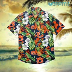 Auburn Hawaiian Shirt Toucan Rosella Pineapple Auburn Gift