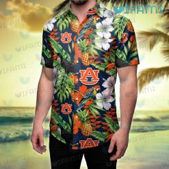 Auburn Hawaiian Shirt Toucan Rosella Pineapple Auburn Gift