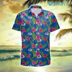 Avalanche Hawaiian Shirt Lily Palm Leaves Colorado Avalanche Gift