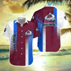 Avalanche Hawaiian Shirt Monstera Deliciosa Colorado Avalanche Gift