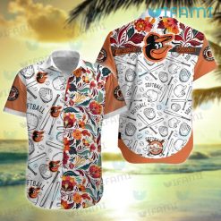 Baltimore Orioles Hawaiian Shirt Baseball Pattern Baltimore Orioles Gift