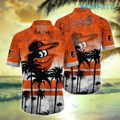 Baltimore Orioles Hawaiian Shirt Coconut Tree Orioles Gift