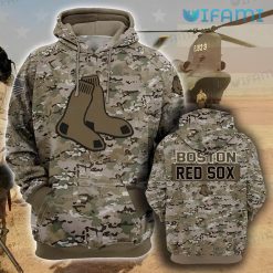 Boston Red Sox Hoodie 3D Camouflage AOP Red Sox Gift