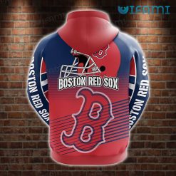 Boston Red Sox Hoodie 3D Criss Cross Pattern Red Sox Present