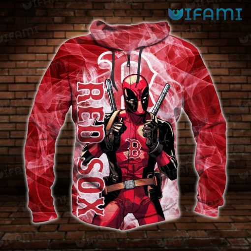 Boston Red Sox Hoodie 3D Deadpool Red Sox Gift