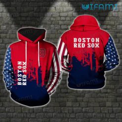 Boston Red Sox Hoodie 3D Grunge Pattern Red Sox Gift