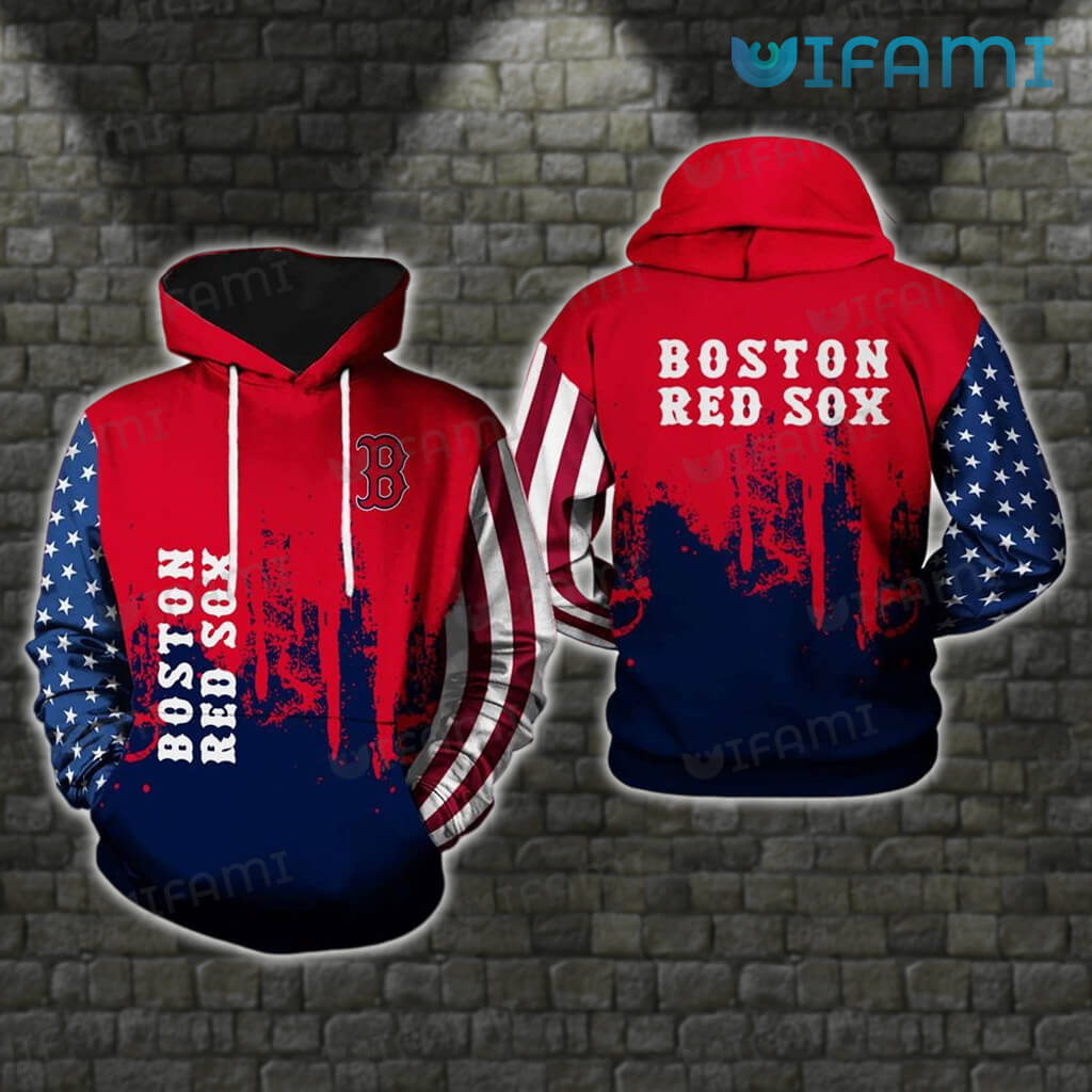 Red Sox Hoodie 3D Big Logo Boston Red Sox Gift - Personalized Gifts:  Family, Sports, Occasions, Trending