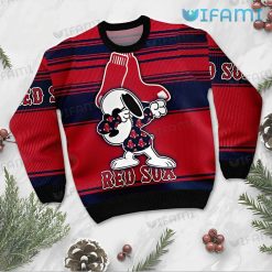 Boston Red Sox Sweater Snoopy Dabbing Red Sox Present