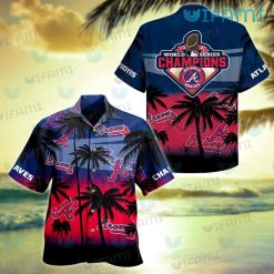 Braves Hawaiian Shirt 2021 World Series Champions Coconut Tree Atlanta Braves Gift