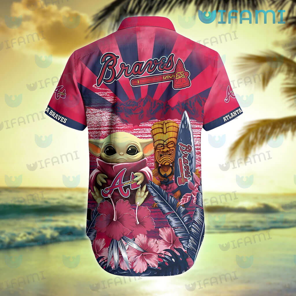 Braves Hawaiian Shirt Baby Yoda Tiki Mask Atlanta Braves Gift -  Personalized Gifts: Family, Sports, Occasions, Trending