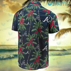 Braves Hawaiian Shirt Coconut Tree Pattern Atlanta Braves Present Back