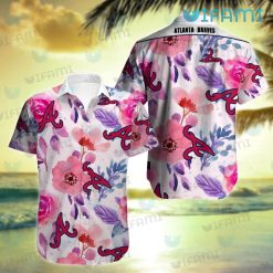 Braves Hawaiian Shirt Colorful Tropical Flower Atlanta Braves Gift