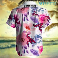 Braves Hawaiian Shirt Colorful Tropical Flower Atlanta Braves Gift